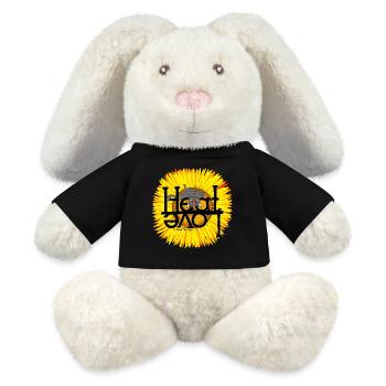 Summer Cat Heat Love - MiniFeet® RecycelHase® Bunny Cream - black - Front