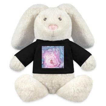 Mystical place - MiniFeet® RecycelHase® Bunny Cream - black - Front