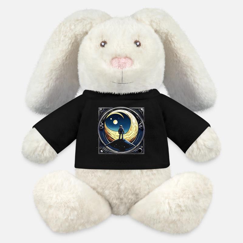Space_01 - MiniFeet® RecycelHase® Bunny Cream - black