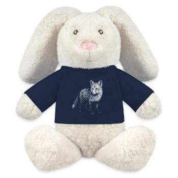 Ein Fuchs - MiniFeet® RecycelHase® Creme - French Navy - Vorne