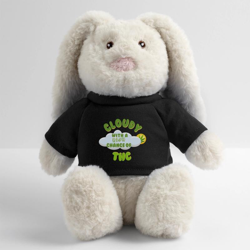 Cloudy THC Celebration Design MiniFeet® RecycelHase® Bunny Cream