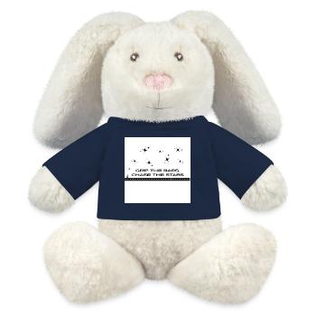 Grip_the_bars _chase_the_stars - MiniFeet® RecycelHase® Bunny Cream - french navy - Front