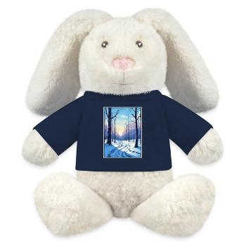 Vienna Woods Austria Reiseplakat Cityscape WPA - MiniFeet® RecycelHase® Creme - French Navy - Vorne