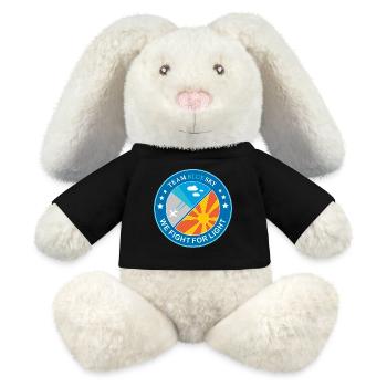Light Warrior Badge Summer Sun Blue Sky - MiniFeet® RecycelHase® Bunny Cream - black - Front