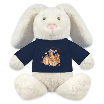 Patchwork Pumpkin Patch - MiniFeet® RecycelHase® Bunny Cream - french navy - Front
