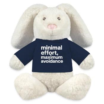 minimal effort maximum avoidance | Irony, Minimal - MiniFeet® RecycelHase® Bunny Cream - french navy - Front