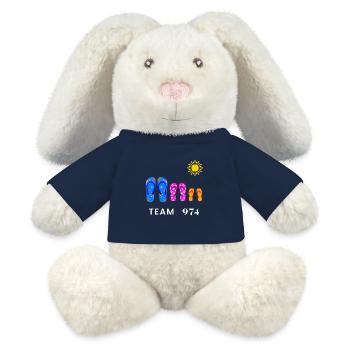 Team 974 savates Summer Sun - MiniFeet® RecycelHase® Bunny Cream - french navy - Front