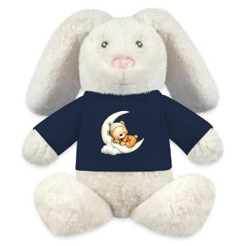 sleeping teddy bear - MiniFeet® RecycelHase® Bunny Cream - french navy - Front