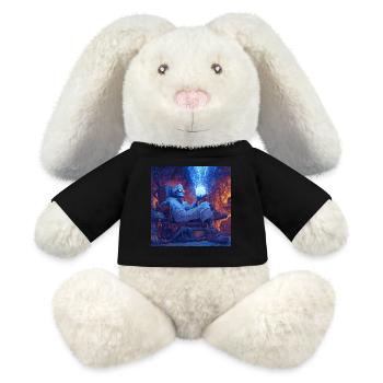 Mad Scientist - MiniFeet® RecycelHase® Bunny Cream - black - Front