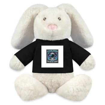 Voyageur Céleste explore le cosmos - Lapin en peluche recyclé MiniFeet® Crème - noir - Devant
