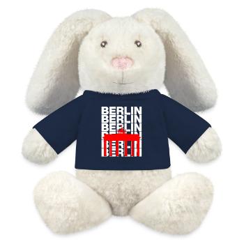 BERLINER TOR, FREIHEIT! DIT IS BERLIN - MiniFeet® RecycelHase® Creme - French Navy - Vorne