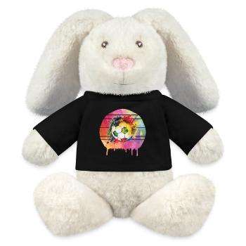 Fußball Ball - MiniFeet® RecycelHase® Creme - Schwarz - Vorne
