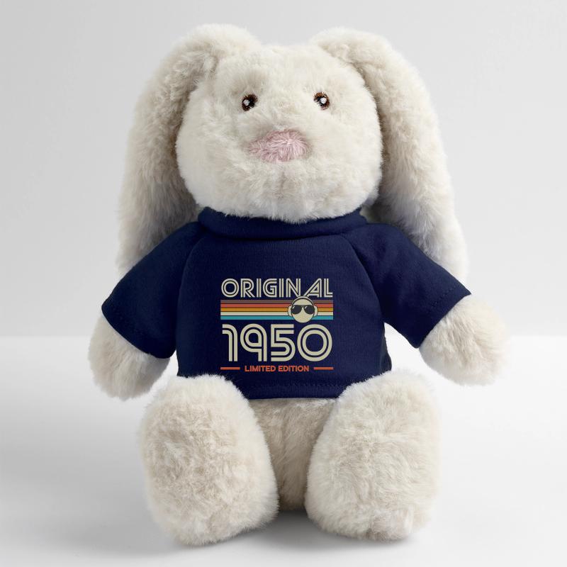 Original 1950's Retro Tee MiniFeet® RecycelHase® Bunny Cream