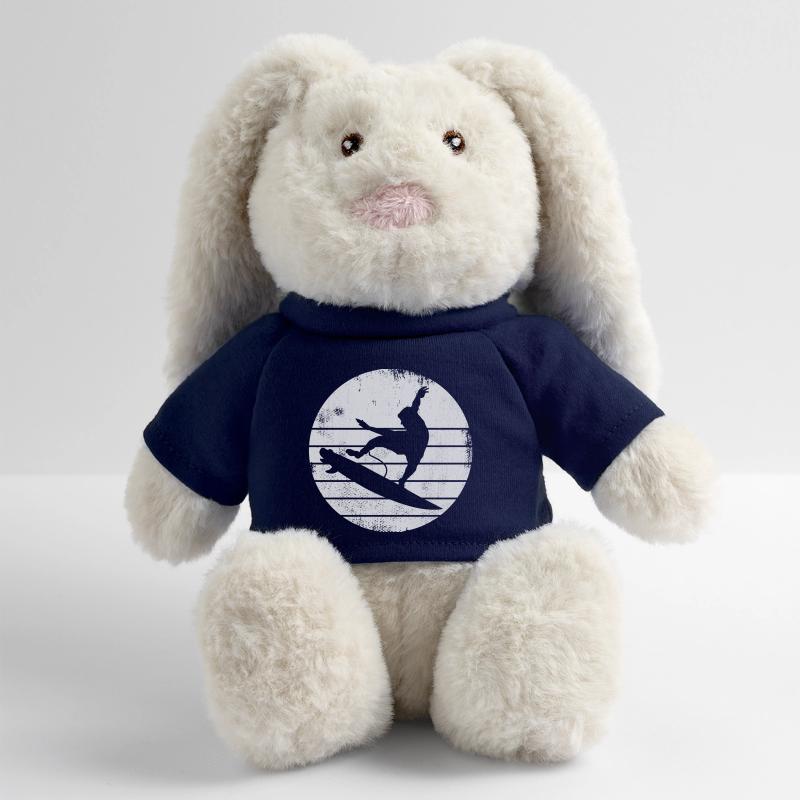 Conception de surfeur Lapin en peluche recyclé MiniFeet® Crème