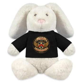 Fierté Vendée - Mareuil-sur-Lay-Dissais Privilège  - Lapin en peluche recyclé MiniFeet® Crème - noir - Devant