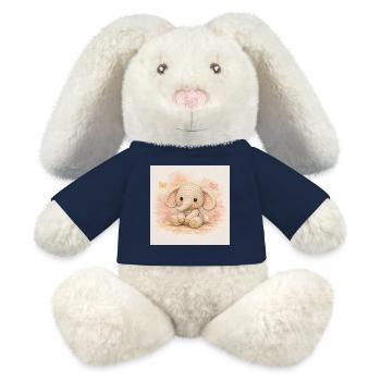 Yarn elephant - MiniFeet® RecycelHase® Bunny Cream - french navy - Front