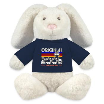 Original 2006 Retro Limited Edition - MiniFeet® RecycelHase® Bunny Cream - french navy - Front