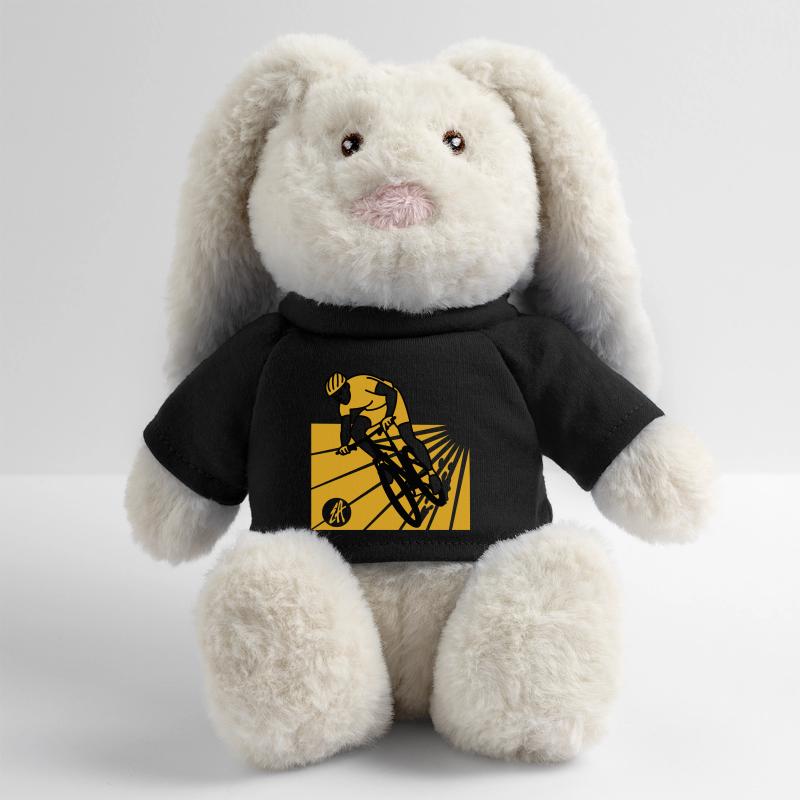 VTT Lapin en peluche recyclé MiniFeet® Crème