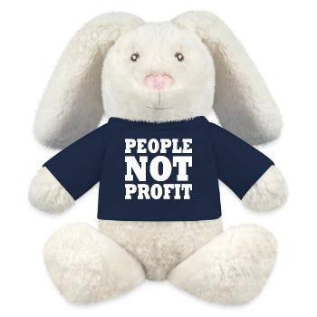 People not profit - MiniFeet® RecycelHase® Creme - French Navy - Vorne