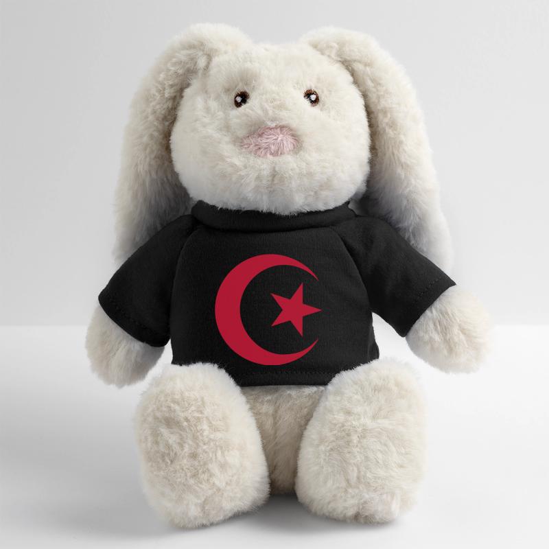 Drapeau algérien Lapin en peluche recyclé MiniFeet® Crème