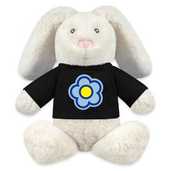 blume frühling sommer - MiniFeet® RecycelHase® Creme - Schwarz - Vorne