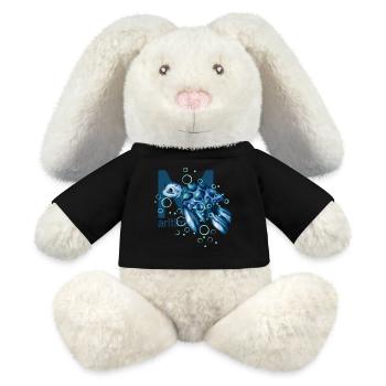 Maritim Wasserschildkröte - MiniFeet® RecycelHase® Creme - Schwarz - Vorne