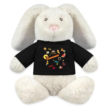 Sonne Sommer Spaß und Party. Potpourri der Sinne - MiniFeet® RecycelHase® Creme - Schwarz - Vorne