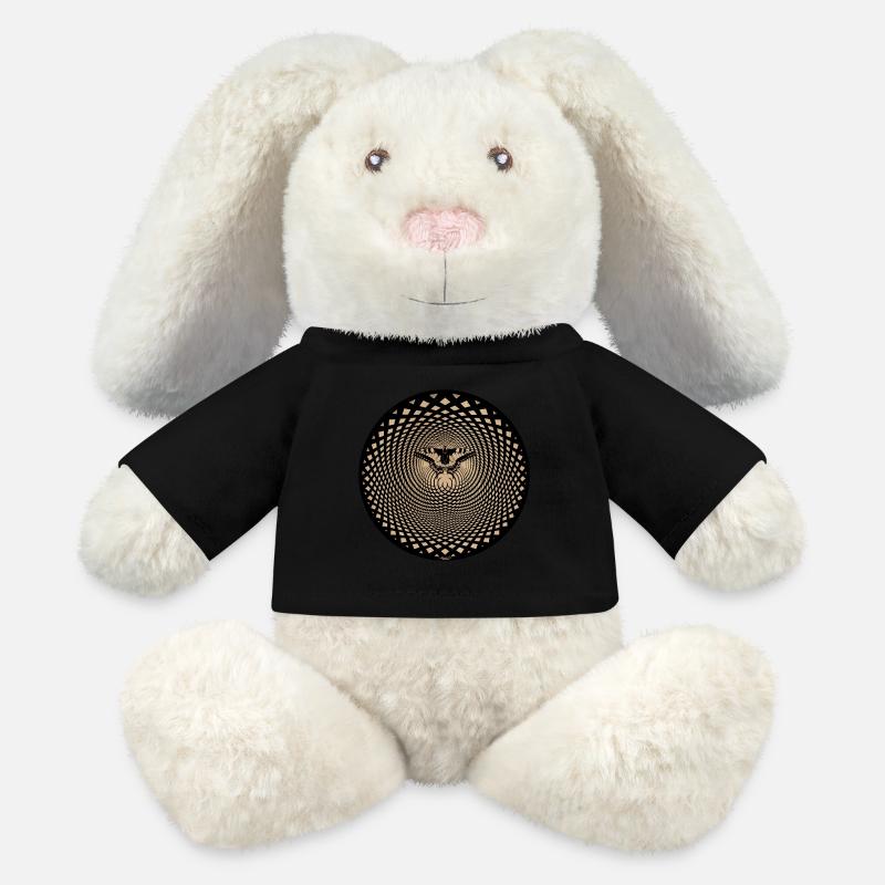 Schmetterling Butterfly Effect optische Illusion - MiniFeet® RecycelHase® Creme - Schwarz