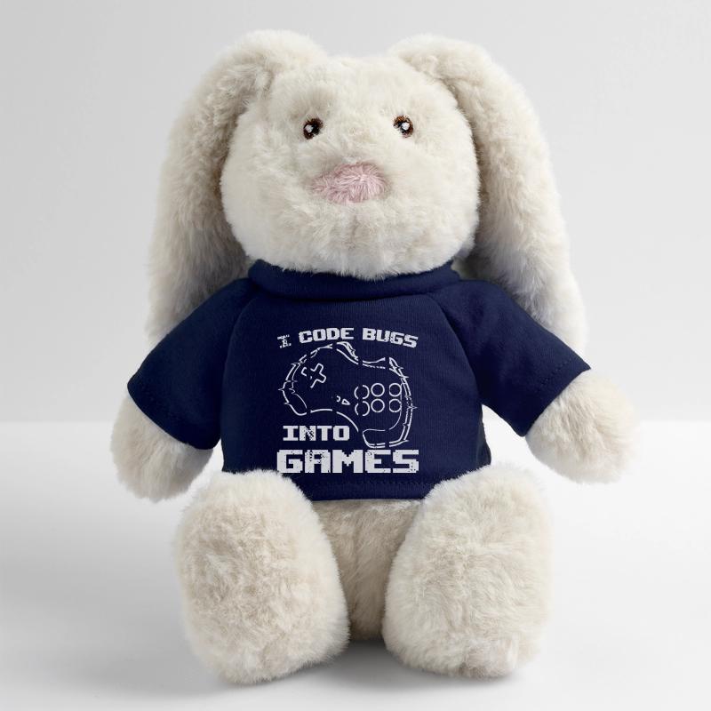 Je programme des bugs dans les jeux vidéo Lapin en peluche recyclé MiniFeet® Crème