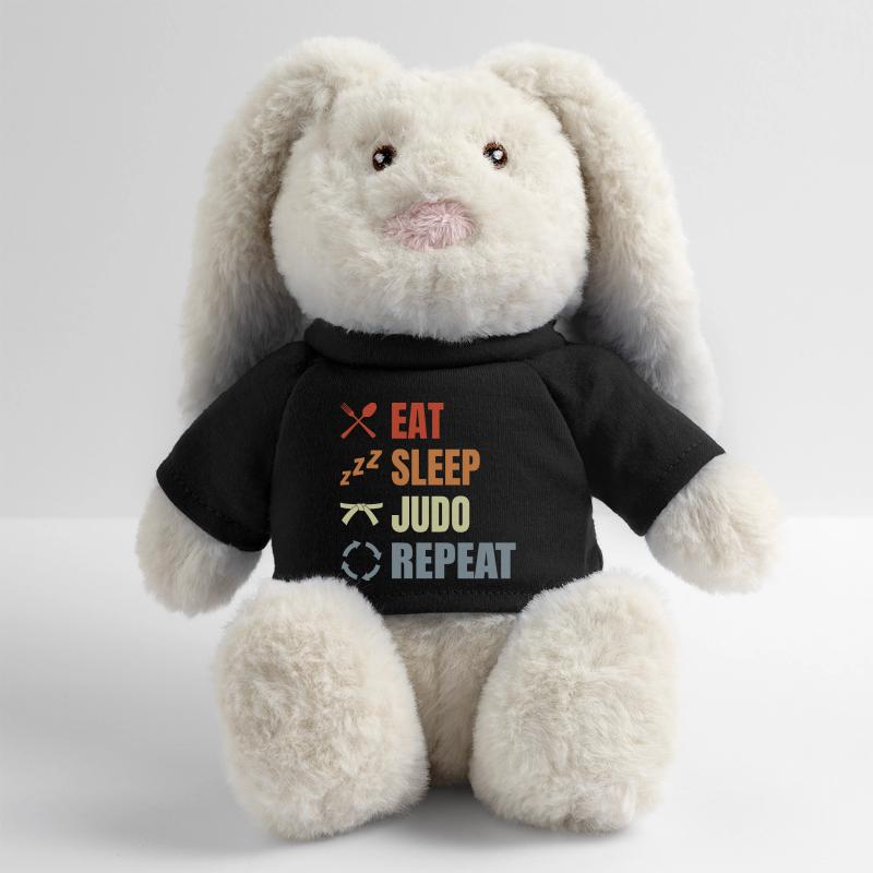 Funny Judo Routine MiniFeet® RecycelHase® Bunny Cream