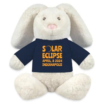 Sonnenfinsternis 2024 Indianapolis Indiana - MiniFeet® RecycelHase® Creme - French Navy - Vorne