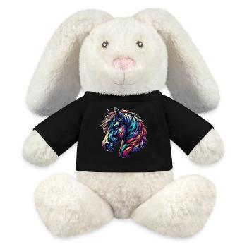 Horse - MiniFeet® RecycelHase® Bunny Cream - black - Front