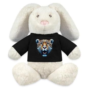 Leopard - MiniFeet® RecycelHase® Creme - Schwarz - Vorne