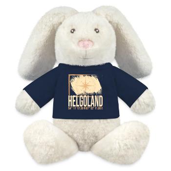 Helgoland Koordinaten - MiniFeet® RecycelHase® Creme - French Navy - Vorne