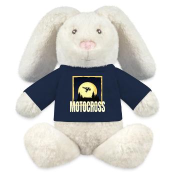 Motocross - MiniFeet® RecycelHase® Creme - French Navy - Vorne