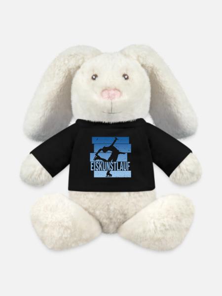 Eiskunstlauf - MiniFeet® RecycelHase® Creme - Schwarz