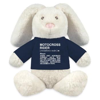 Motocrossfahrer Definition - MiniFeet® RecycelHase® Creme - French Navy - Vorne