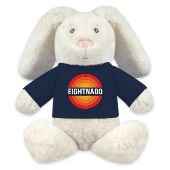 Tornado Birthday Children's Birthday Party - MiniFeet® RecycelHase® Bunny Cream - french navy - Front