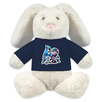 Halten Sie Abstand Cartoon Tiere - MiniFeet® RecycelHase® Creme - French Navy - Vorne