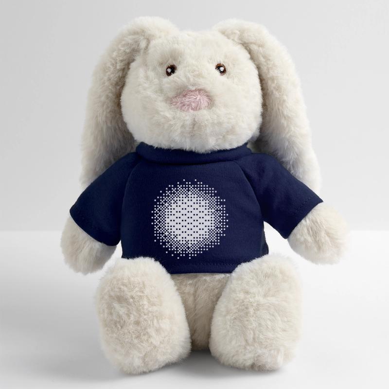 Geometric Dot Pattern design MiniFeet® RecycelHase® Bunny Cream