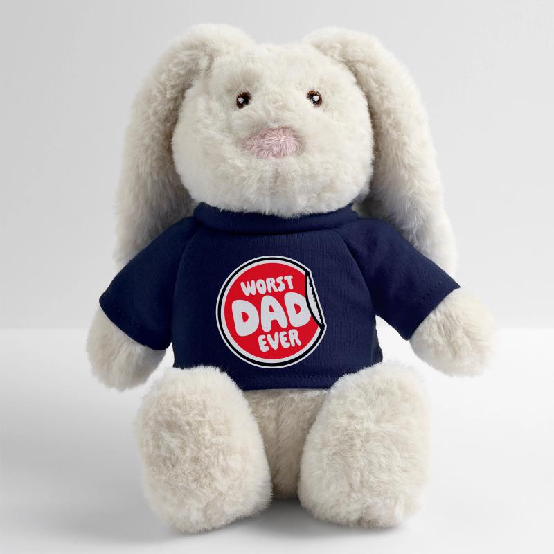 Worst Dad Ever Funny Sarcastic Father's Day Dad MiniFeet® RecycelHase® Bunny Cream