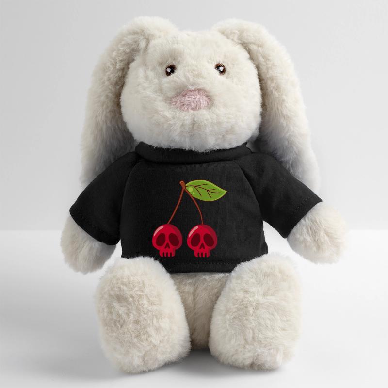 Crânes de cerises Lapin en peluche recyclé MiniFeet® Crème