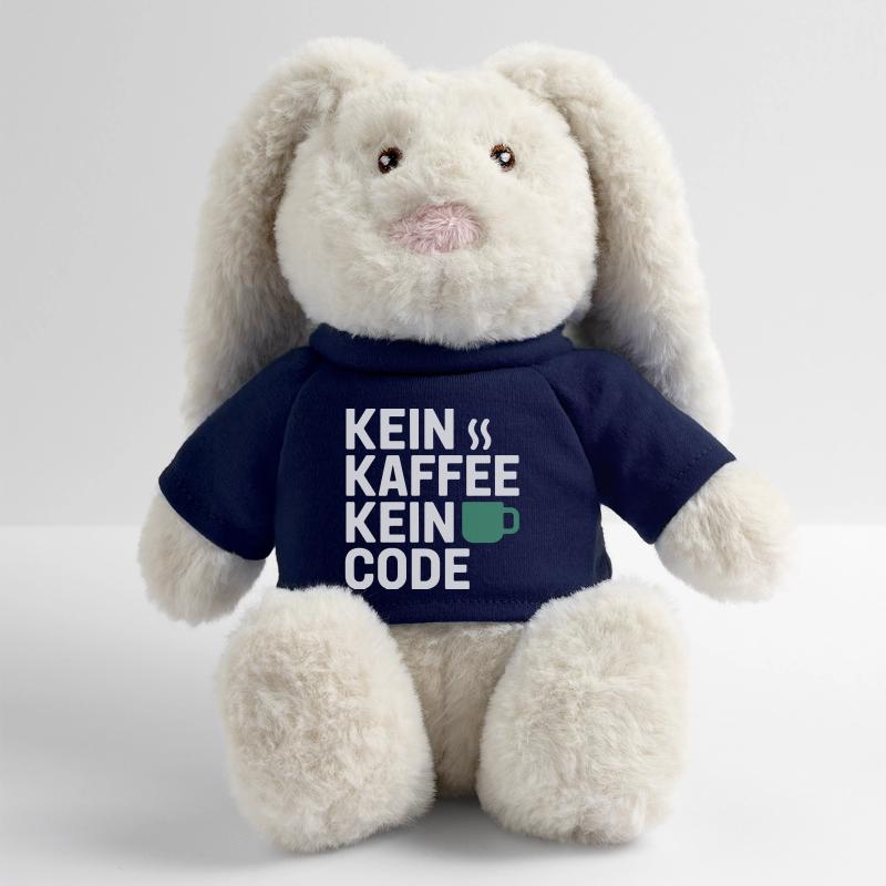 Kein Kaffee Kein Code Programmierer Informatiker MiniFeet® RecycelHase® Creme