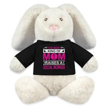 Die beste Art von Mutter zieht eine Sozialarbeiterin groß - MiniFeet® RecycelHase® Creme - Schwarz - Vorne