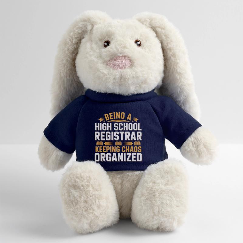 Funny School Secretary School Administration Office Work MiniFeet® RecycelHase® Bunny Cream