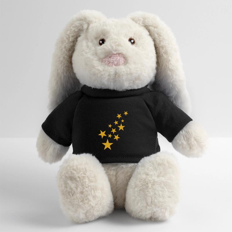 Star symbol asterisk pattern MiniFeet® RecycelHase® Bunny Cream