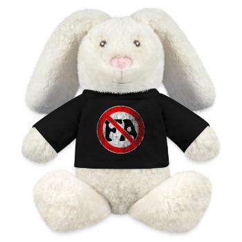 Italienisch Antifa Italien - MiniFeet® RecycelHase® Creme - Schwarz - Vorne