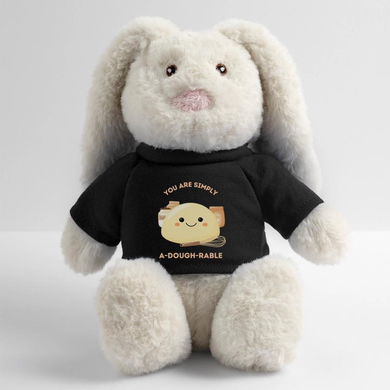 Vous êtes tout simplement a-dough-rable - Pâte mignonne Lapin en peluche recyclé MiniFeet® Crème