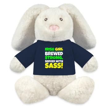 Irish Girl: Starker St. Patricks Day gebraut - MiniFeet® RecycelHase® Creme - French Navy - Vorne