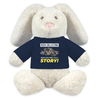 Rock Hound Sammeln Sammler Geologie Geologe - MiniFeet® RecycelHase® Creme - French Navy - Vorne